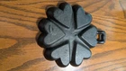 HEARTS & STAR PAN MOLD Cast iron Reproduction Griswold #50   Set of 2- EUC
