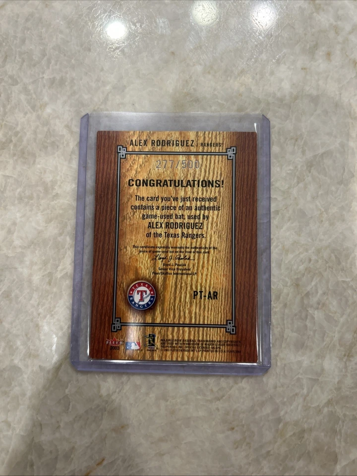 2003 Flair Power Tools Bats /500 Alex Rodriguez #PT-AR - Image 4 of 4