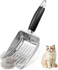 Stainless Steel Cat Litter Scoop, Metal Cat Litter Scoop, Kitty Metal Scooper