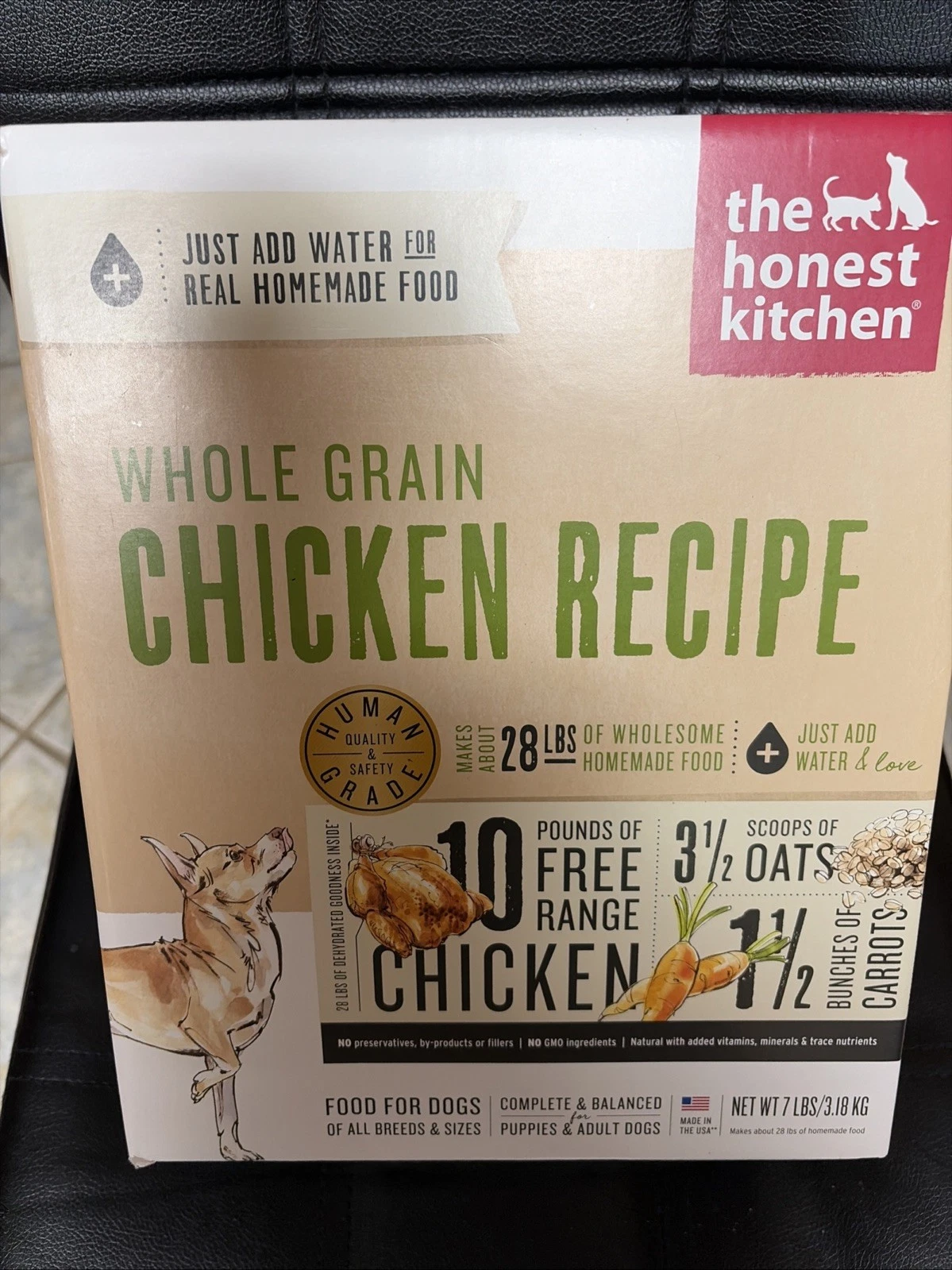 The Honest Kitchen 7 Lb Dehydrated Human Grade Dog Food With Free Range Chicken