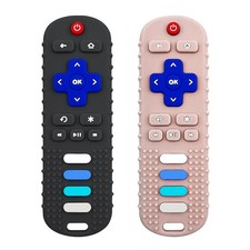 Baby Teething Toys, Food Grade Silicone Teether for Babies 3 6 12 18 Months, BK