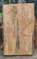LIVE EDGE SPALTED CHESTNUT  SLAB HARDWOOD: Approx (mm) 660x440x70-80mm