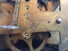 Gustav Becker, Regulator Uhr Werk Oberschlesien Silesia Um 1900  Clock movement