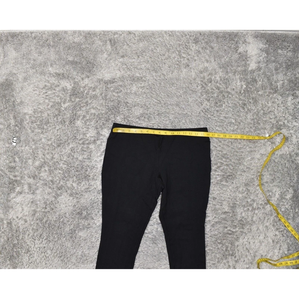 LRL Lauren Ralph Lauren Women's Size PM Legging Skinny Pants Black Viscose Pull - Image 4 of 4