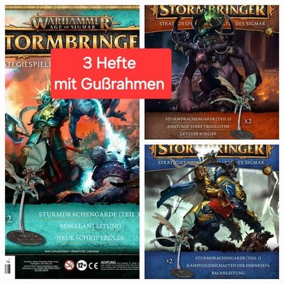Warhammer  Age Of Sigmar  Stormbringer- Hachette Heft  76+77+78 inkl. Gußrahmen 