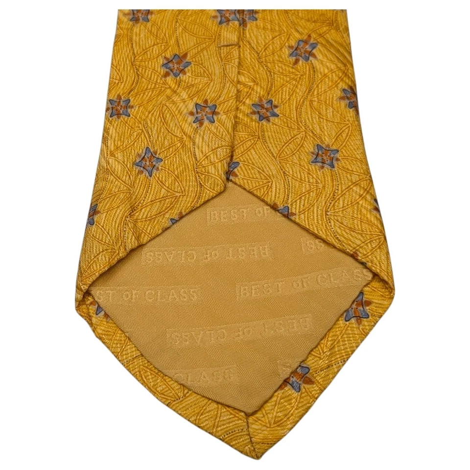 Gravata Robert Talbott Best of Class 56" medalhão floral de seda Nordstrom EUA vintage - Imagem 3 de 4