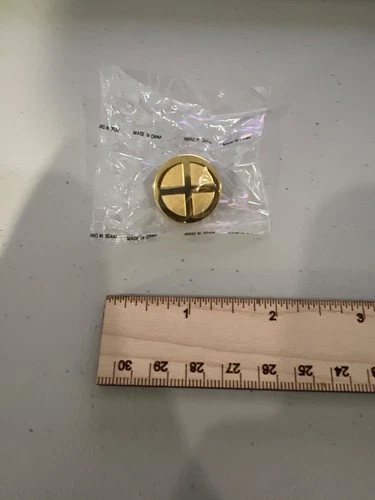 Marvel X-Men Gold Logo Enamel Pin 1994 Vintage Comic Collectible Badge (Sealed)