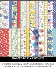 Stampin Up TEA BOUTIQUE 24 Sheets 6x6 Designer Series Paper DSP