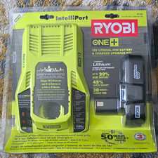 Ryobi ONE 18V Li-Ion Battery  Charger Kit 1.3Ah Green P128