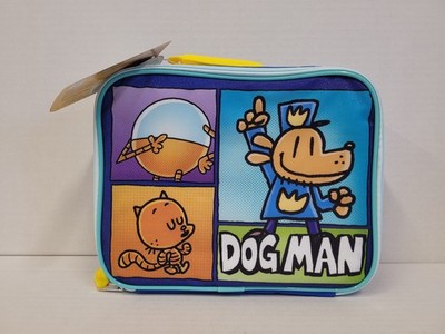 Lunch Bag - Dogman Dog-Man Cartoon Movie Blue 9'' Insulated Snack Tote Case NEW