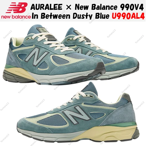 AURALEE × New Balance 990V4 In Between Dusty Blue U990AL4 Men's Size - Picture 1 of 8