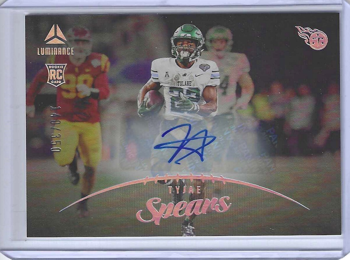 2023 Panini Luminance Tyjae Spears #197 Rookie Autograph Auto /350 Titans RC