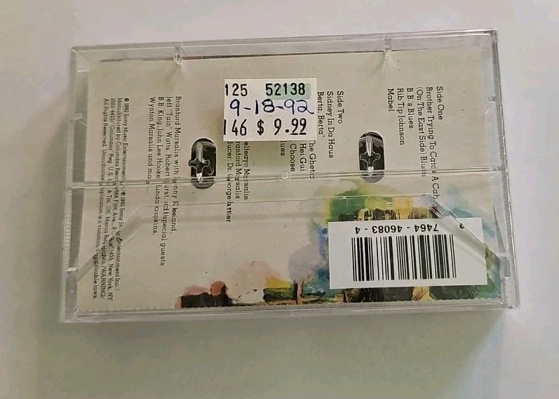 Branford Marsalis - I Heard You Twice The First Time Cassette SEALED Hype Columb - Image 3 of 4