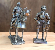 Summit Collection *English Knight on Horse + Italian Knight* (Miniature, Pewter)