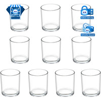 TeelichtgläSer 10 StüCk Transparent Ø4,5Cm H6Cm Kerzenhalter Tischdeko