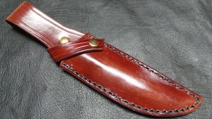HAND MADE  LEATHER KNIFE SHEATH  6"