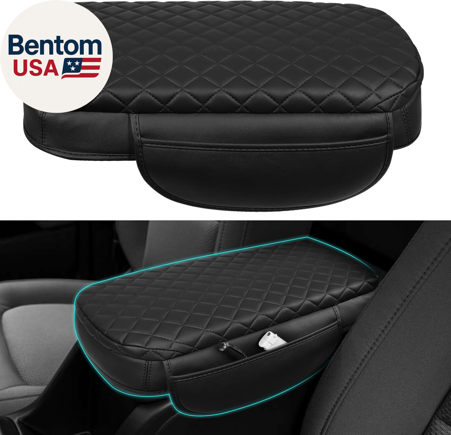 Center Console Cover for 2015-2022 Chevrolet Colorado GMC Canyon Armrest Cover C