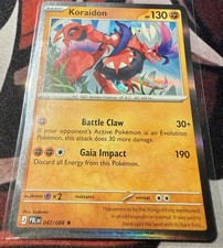 Carta rara Pokémon TCG Koraidon Holo #047/084 ME05: nero pece