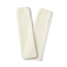 MUJI Recycled Polyester Relaxing Boa Arm Warmers Free Size Ivory