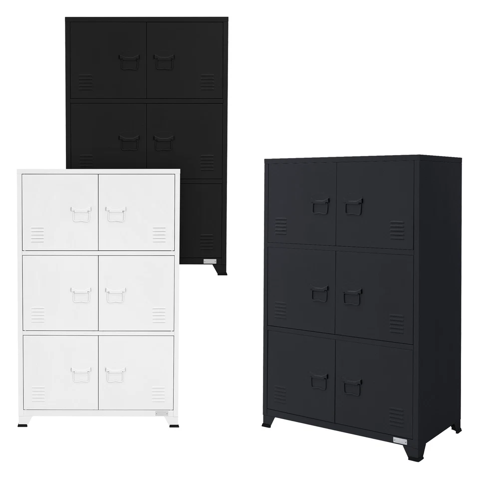 ML DESIGN MODERN LIV Armoire métallique à dossiers de bureau avec étagères 75x40x120 cm au choix