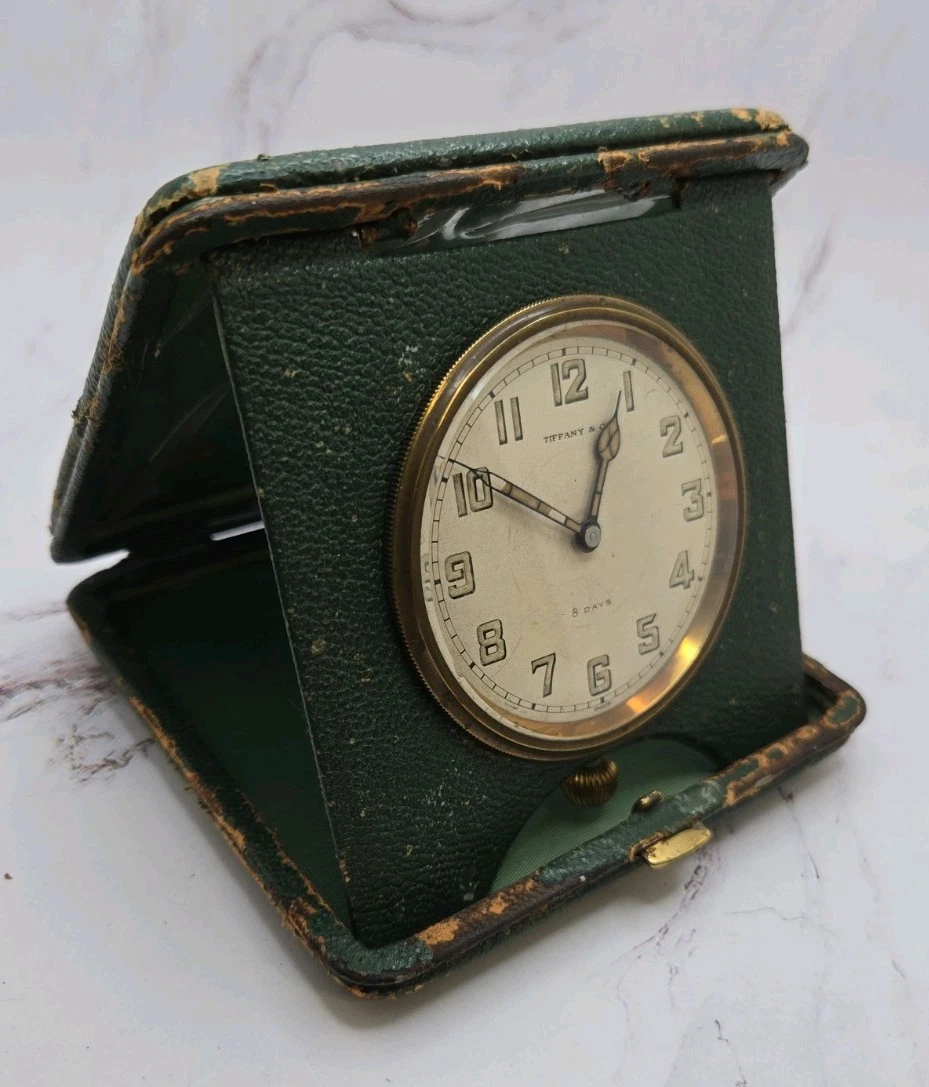 ティファニー　トラベルクロック　 動作確認済み　ヴィンテージ Tiffany Travel Alarm Clock In Collectible Alarm Clocks (1970-Now