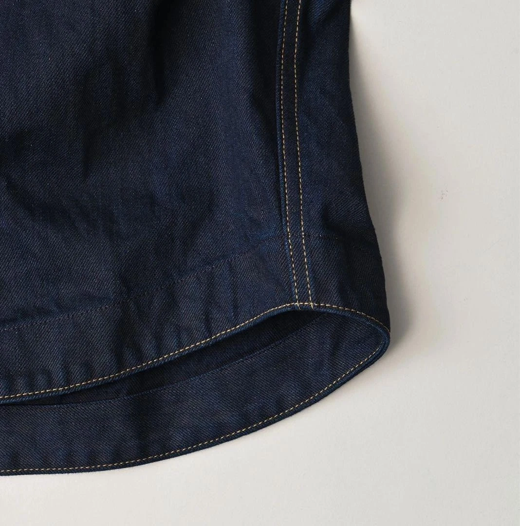 45R 45rpm Dark Indigo Denim Blouson 908 Jacket Light Weight Denim Cotton MINT image 10