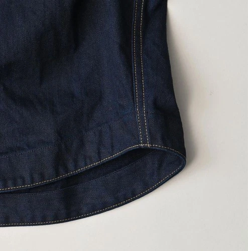 45R 45rpm Dark Indigo Denim Blouson 908 Jacket Light Weight Denim Cotton MINT image 10