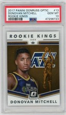 2017 Optic Donovan Mitchell Psa 10 Gem Mint Rookie Kings Rookie Card  RC #13. rookie card picture