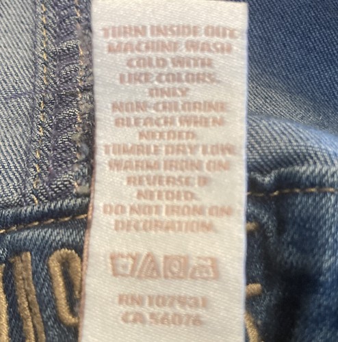 Justice Girl's Denim Bib Overalls, Lace Embellished, Distressed, Size 14, Blue - Picture 5 of 13
