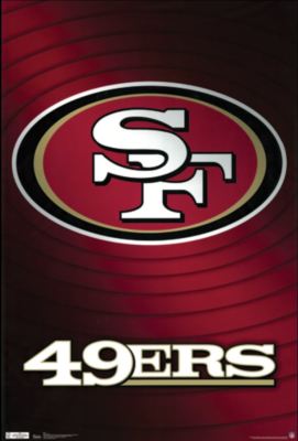 San Francisco 49ers Poster 24in x 36in NFL Football Team Wall Art Print ...