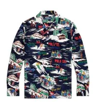 NEW Polo Ralph Lauren Ski 92 Winter Sports Athletics Corduroy Button Up Shirt