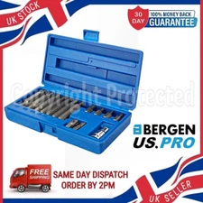 14PC 1/2" DR DRIVE M5 - M14 5MM-14MM RIBE SOCKET BIT SET WITH 10MM ADAPTER CASE