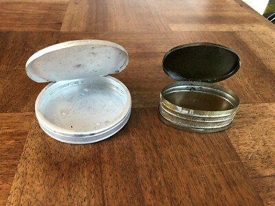 BOITE DE LEADER De Pêche À La Mouche Vintage En Étain