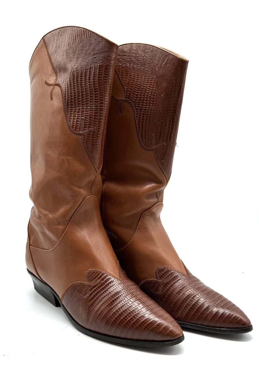 Bottes Chelsea Nine West En Cuir Vieilli Marron - Taille 38 FR, Talon Bas, Style Bohème, Occasion Très Bon État