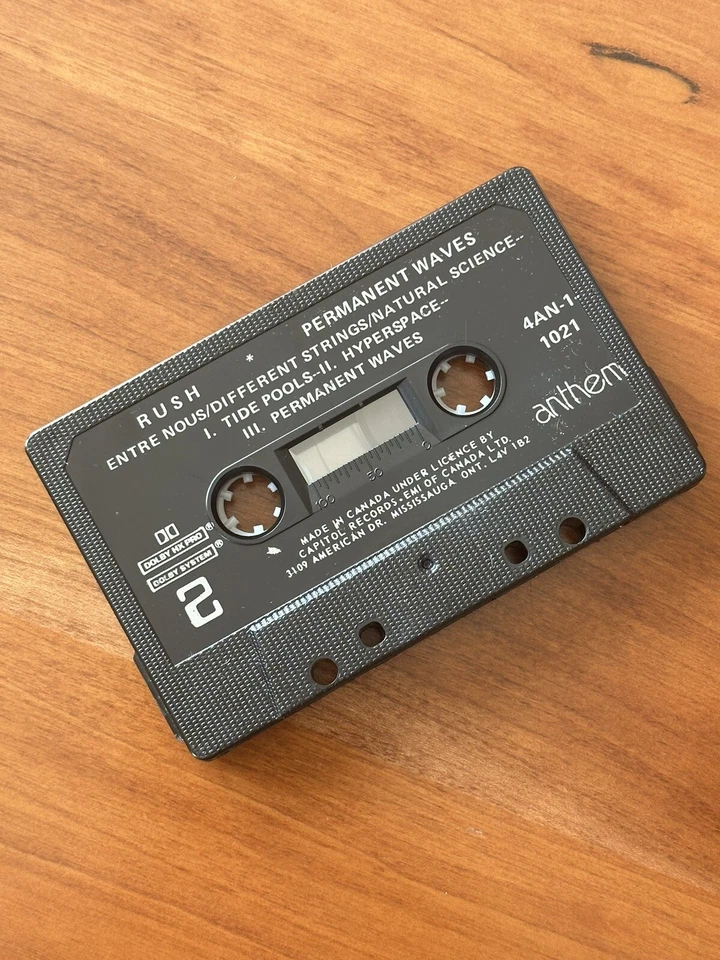 Rush Permanent Waves- Original Anthem Canada 1979 Cassette MINT NOS Never played - Image 4 of 4