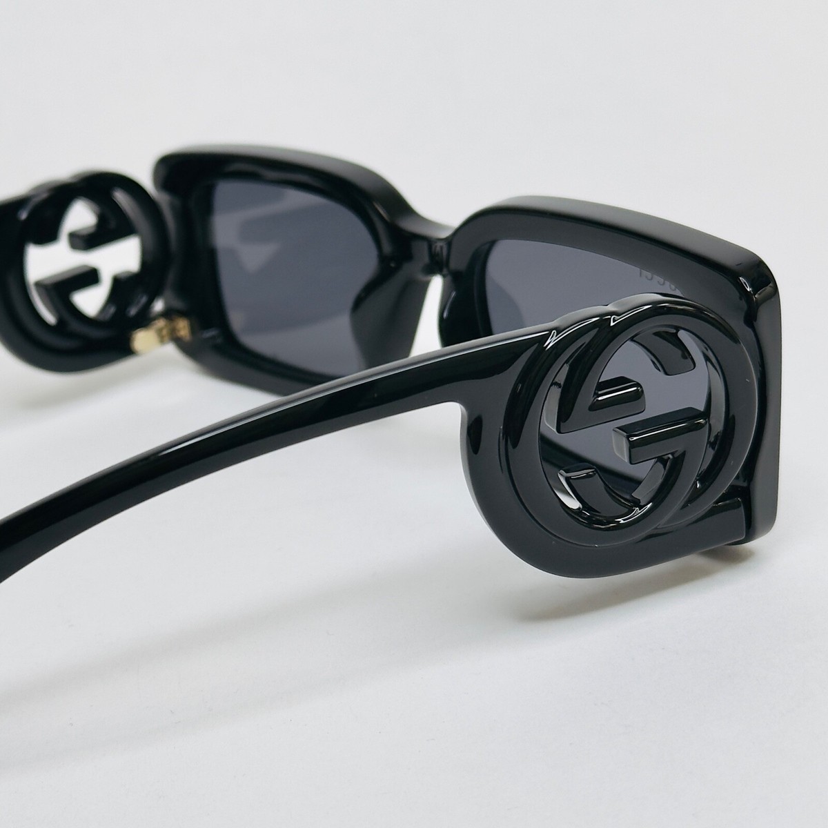 GUCCI Couture 1325 Black GG Logo 001 Narrow Fashion 
