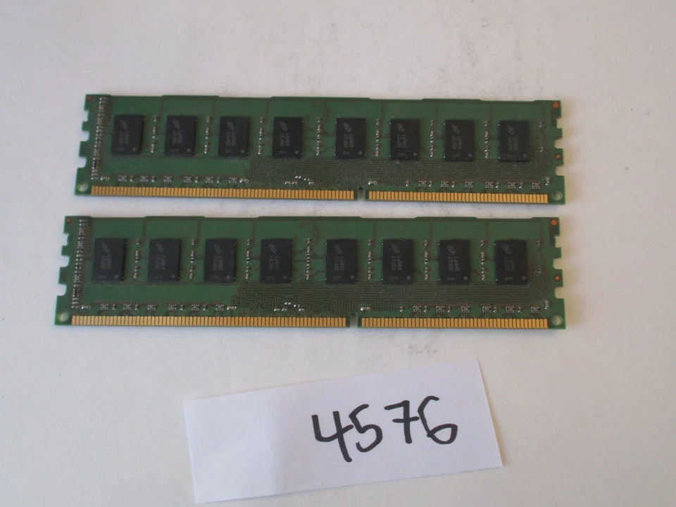 Micron 2x2Gb=4Gb PC3-10600 1333Mhz DDR3 Desktop Memory RAM (4576) - Image 2 of 2