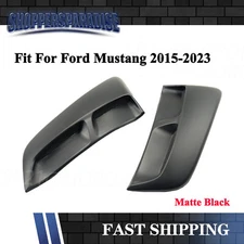 Matte Black For Ford Mustang 2015-2023 Rear Fender Panel Side Body Flare Scoops