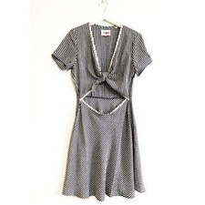NWOT Solid & Striped Gingham Cut-out Dress Size L
