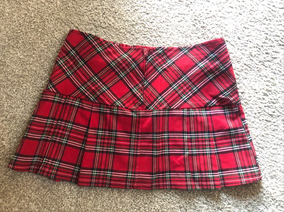 Disfraz sexy falda escocesa roja estudiante escolar para Halloween disfraces Foto 3 de 4