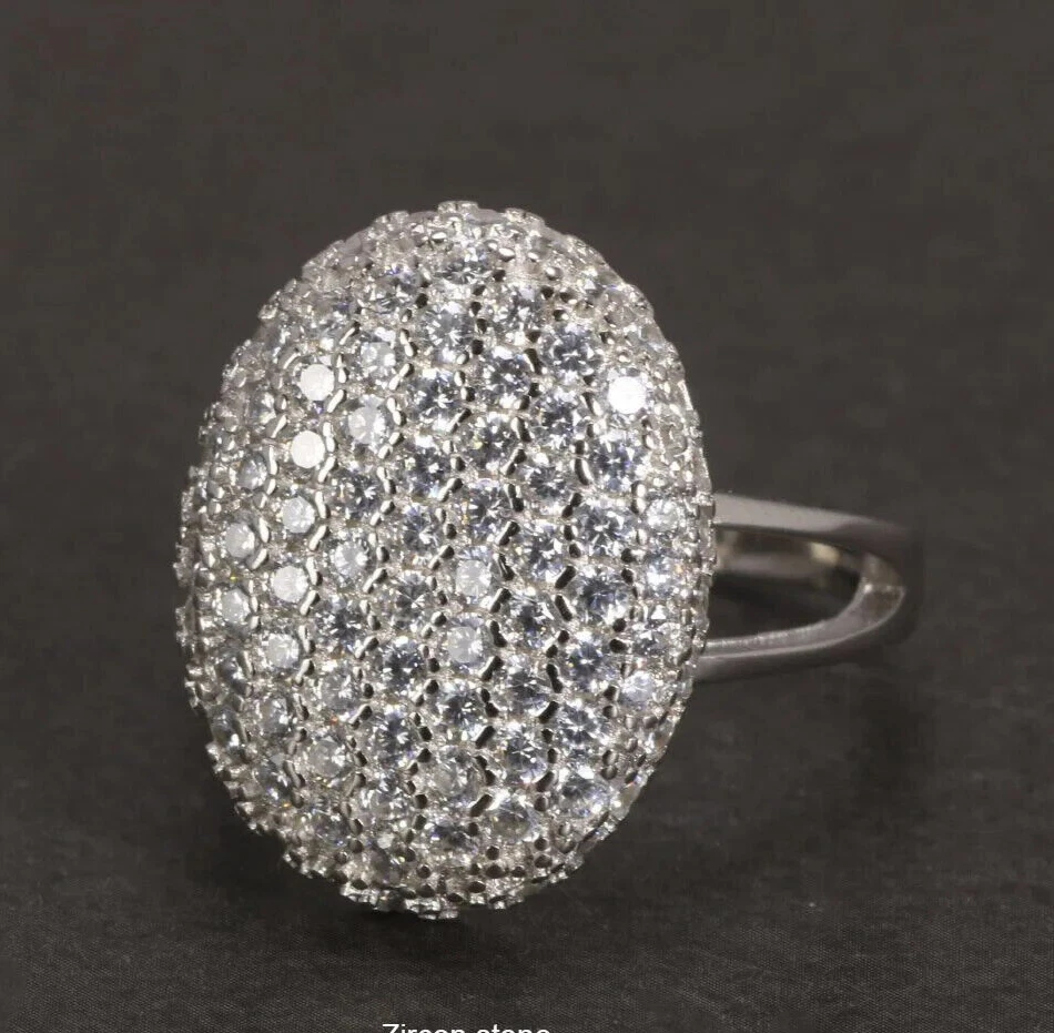 Nuevo S925 Plata Pura Bella Swan Anillo Crepúsculo Saga Anillo de Boda Circonita Pavimentada Anillo Foto 3 de 4