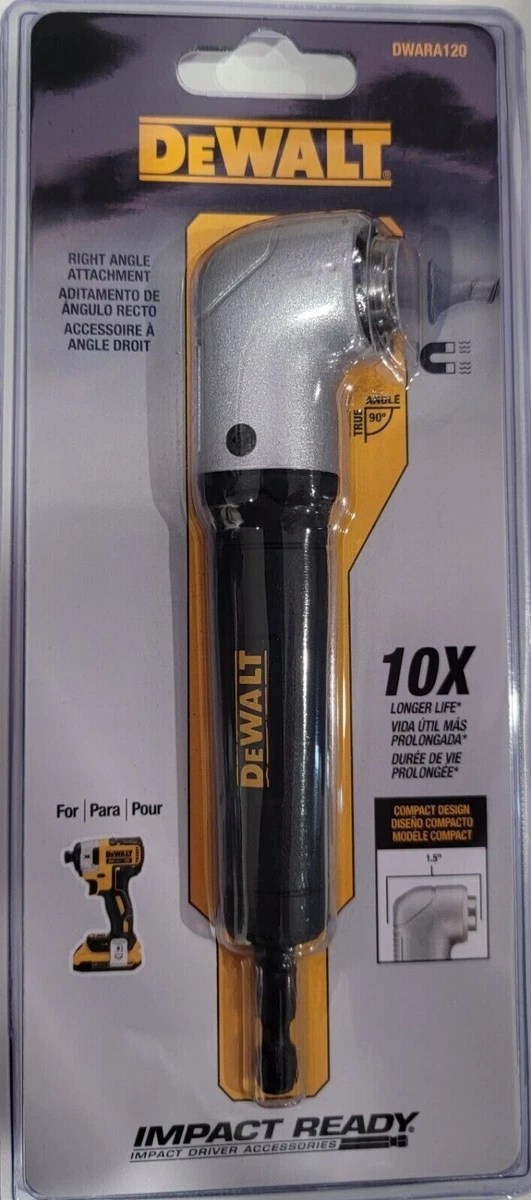 NEW DEWALT DWARA120 Right Angle Attachment, Impact Ready FOR DRILL 0803304  885911562539