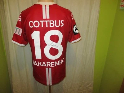 FC Energie Cottbus saller Matchworn Trikot 2014/15 + Nr.18 Makarenko Gr.M - Bild 1 von 4