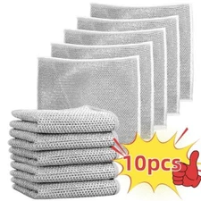 Wire Dishwashing Rags for Wet and Dry, Multipurpose Wire Dishwashing Rag