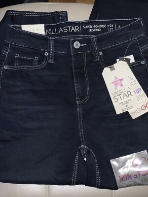Vanilla STAR Super High Rise Jeggings Denim SKINNY JEANS, 3/26