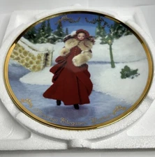 Barbie Doll Hallmark Plate Holiday Victorian Elegance New 1997 Vintage #2252