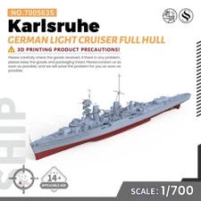 SSMODEL SS700563S 1/700 Military Model Kit German Karlsruhe Light Cruiser
