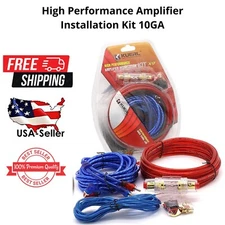 Amplifier Installation Kit 10Ga Wiring Complete Car Audio Cable Kit, 1200W