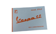 MANUALE USO E MANUTENZIONE PIAGGIO VESPA 160 GS, VSB 1962 610186M