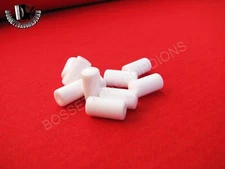 Accordion Bass Buttons Pistons Bright White 7.5x15 mm